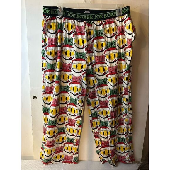 Joe boxer 2x Christmas Santa hat naughty or nice elastic pants unisex rn#420000 - Picture 1 of 5